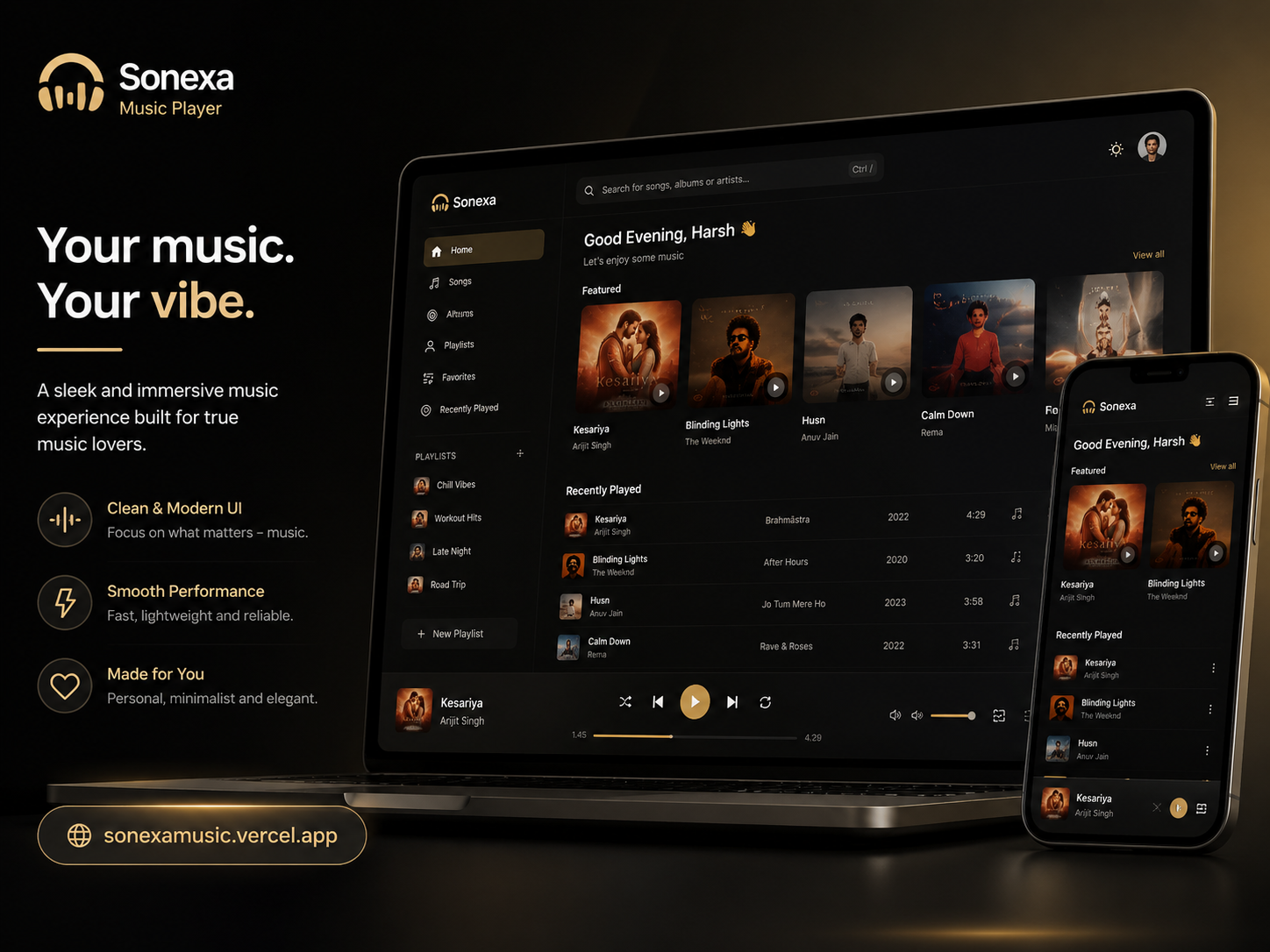 Sonexa Decentralized Music Player